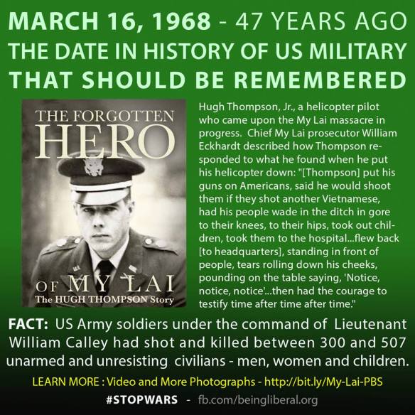 Hugh Thompson, Jr., 47 years ago