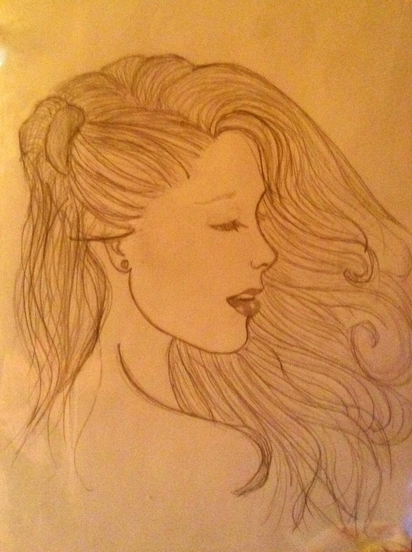 Young Woman, Windblown